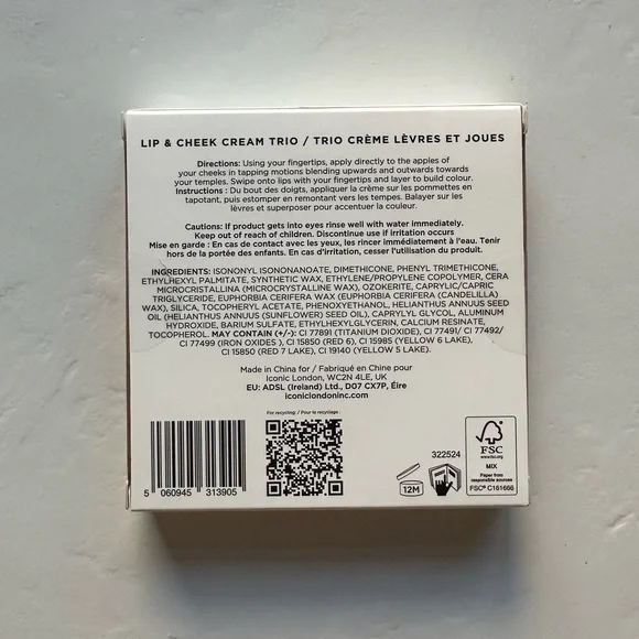 Iconic London - Lip & Cheek Cream Trio Palette (NWT) - Picture 4 of 4